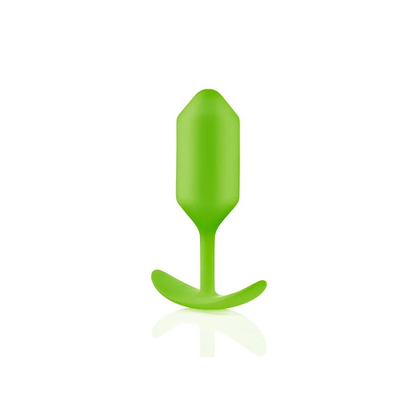 Plug analny - B-Vibe Snug Plug 3 Lime